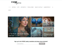 Tablet Screenshot of faeriemagazine.com